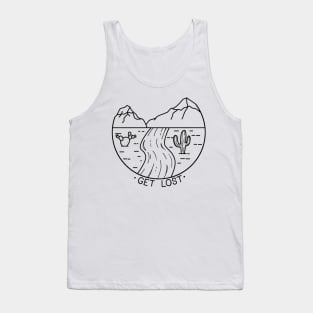 Get Lost Desert Cactus Nature Apparel Tank Top